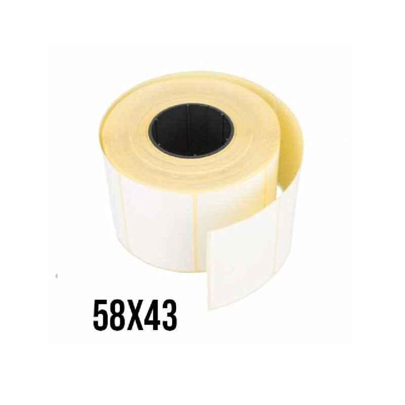 Thermal Labels 58X43 (750) White