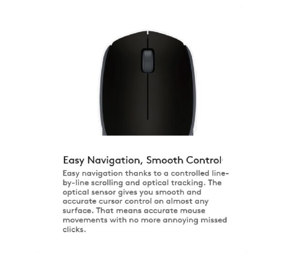 Logitech M171 Wireless Mouse Black - Image 4