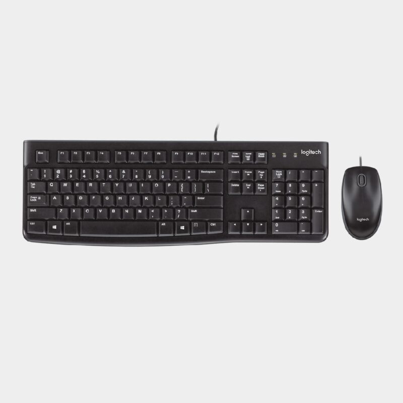 Logitech MK120 Corded Keyboard & Mouse Combo