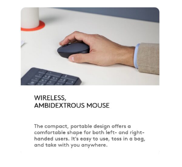 Logitech Mk235 Wireless Combo Grey - Image 4