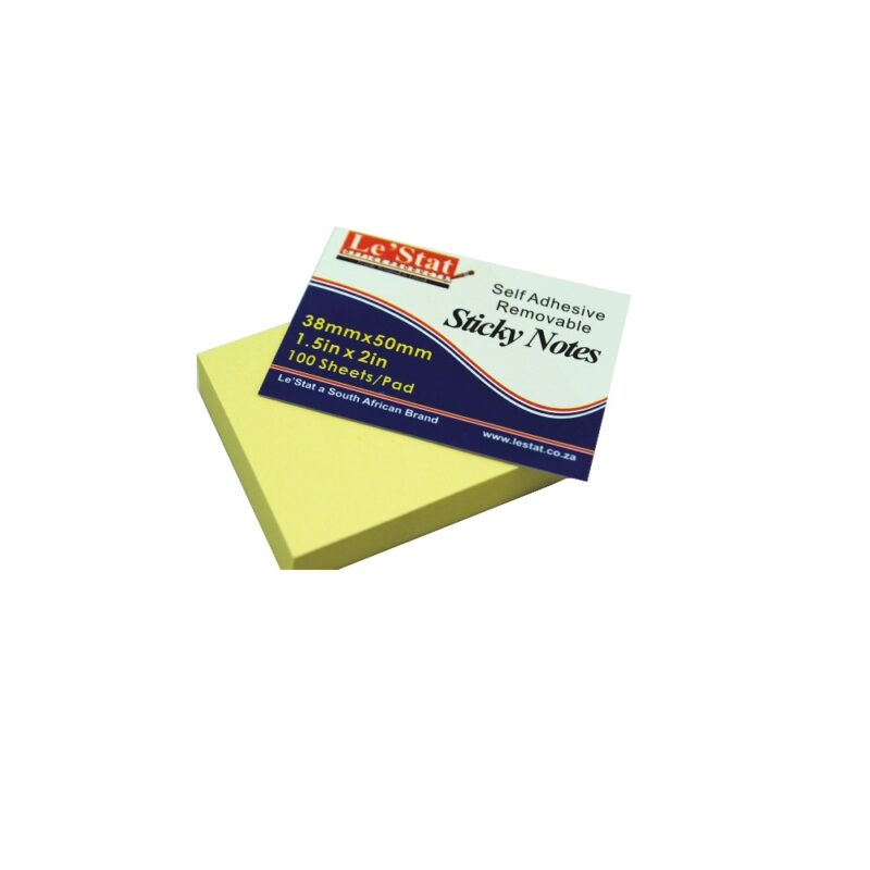 Lestat StickyNote 38x50 Pastel (3pk)