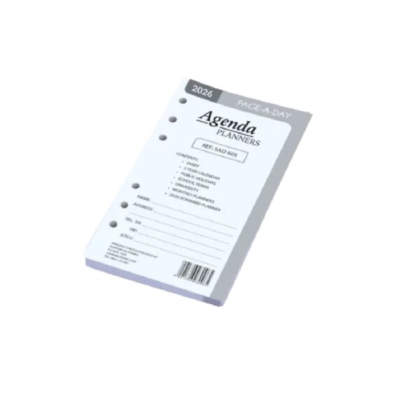 SAD605 A6 Page a Day Diary Refill 2026