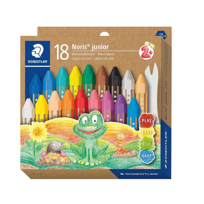 Staedtler Wax Crayons (18) Noris Junior