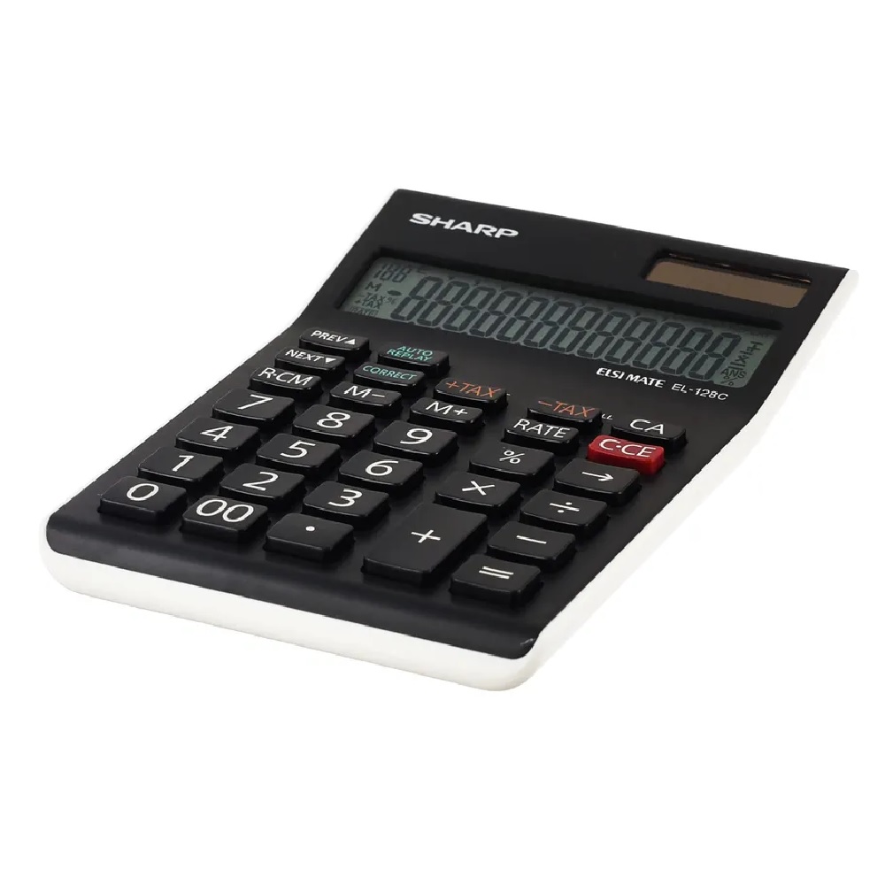 Sharp EL-128C 12D Check & Correct Calculator