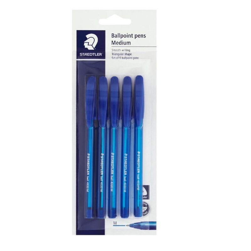 Staedtler Ballpen 4320M Blue(5Pk) 