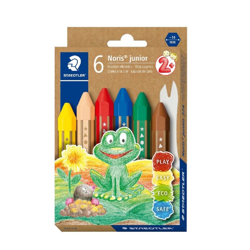 Staedtler Wax Crayons (6) Noris Junior