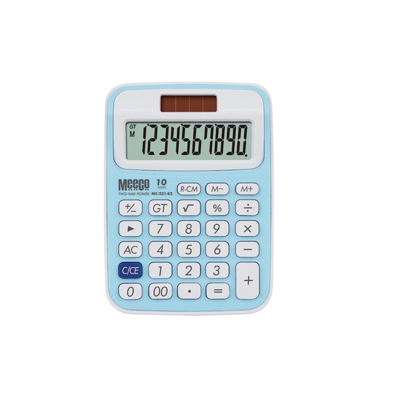 10 Digit Calculator M231 Blue+Lanyard
  Meeco