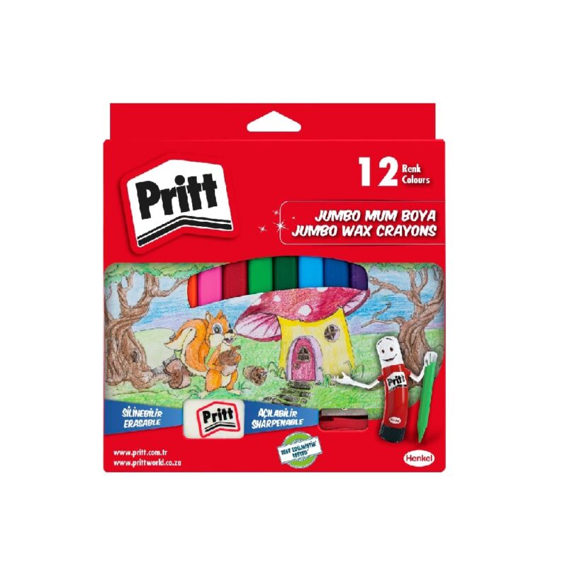 Pritt Jumbo Erasable Crayons (12)