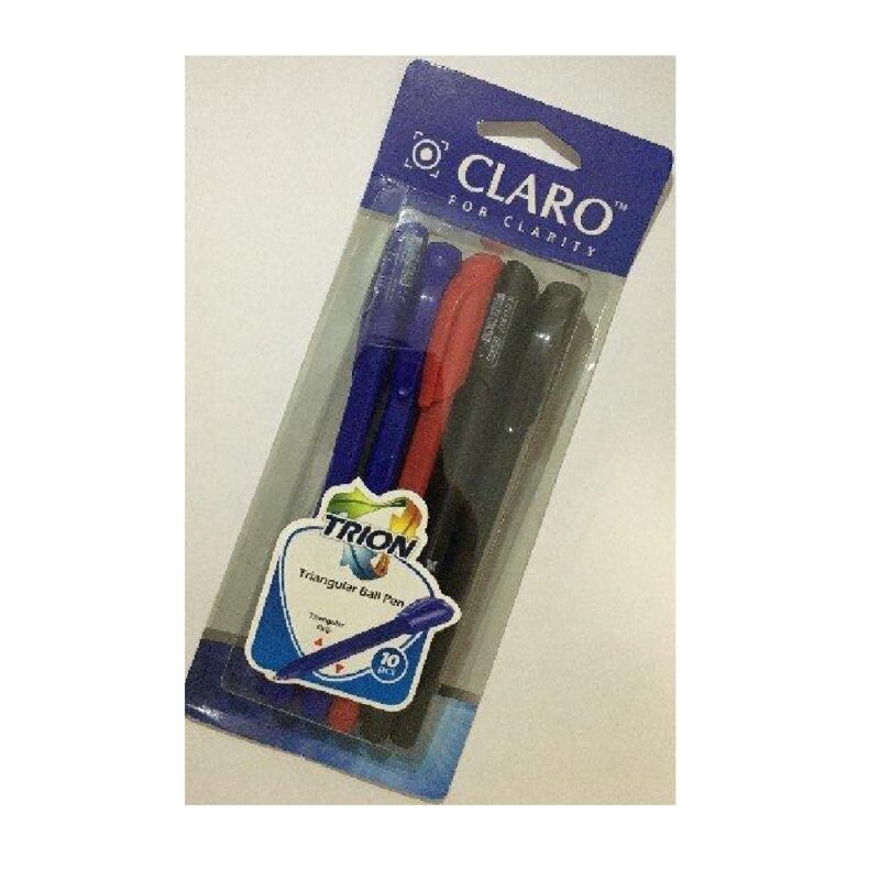 Claro Trion Opague Blister Pack (10) BLK/RED/BLUE