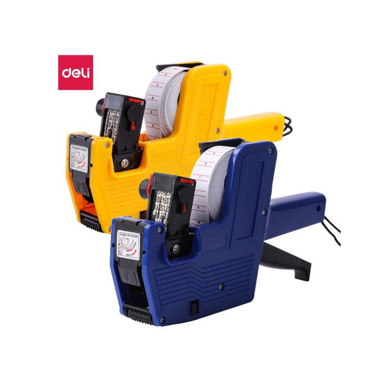 Deli E7501 Price Gun 8 Digit Blue/Yellow