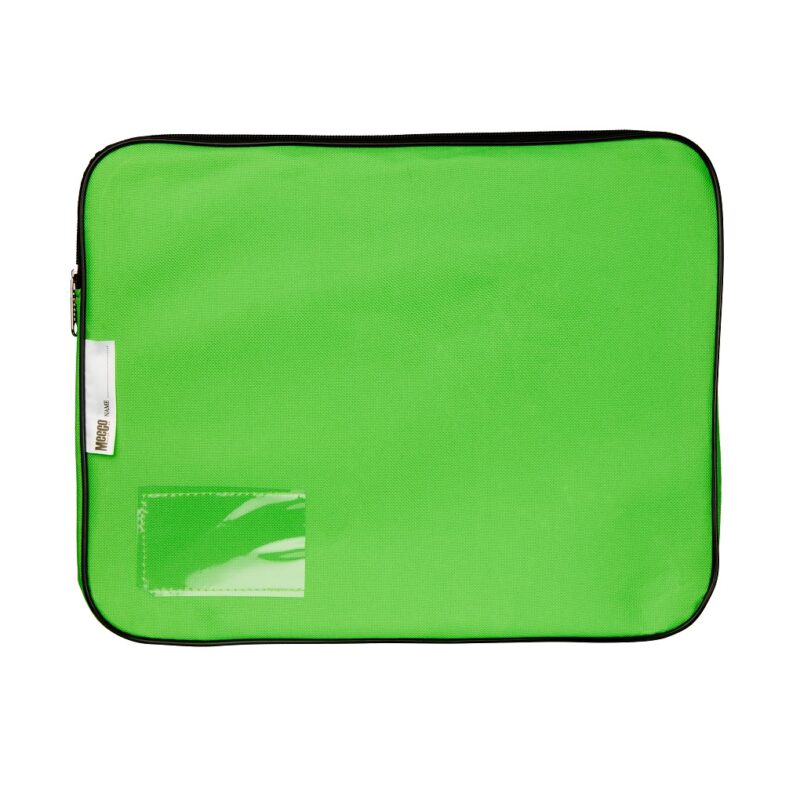 Meeco Gusset Bookbag Canvas Ngreen 