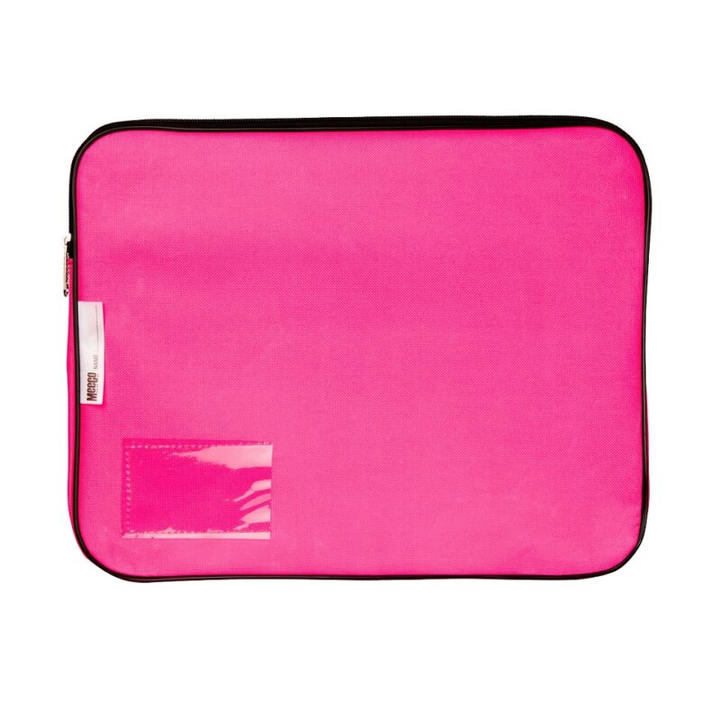 Meeco Gusset Bookbag Canvas Pink   