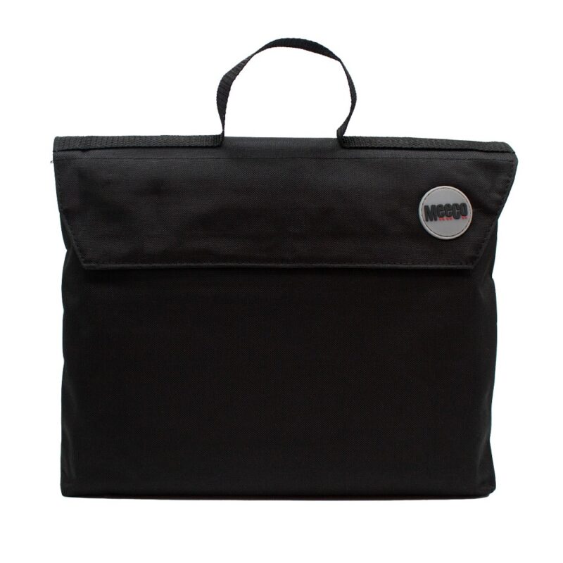 Meeco Gusset Bookbag+Handle Black  