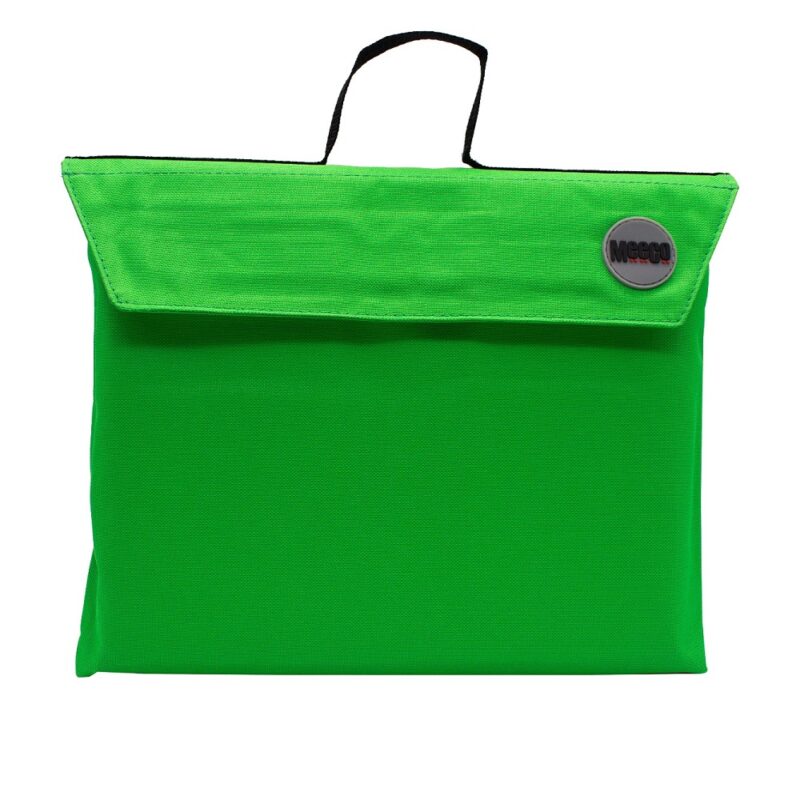 Meeco Gusset Bookbag+Handle Green  