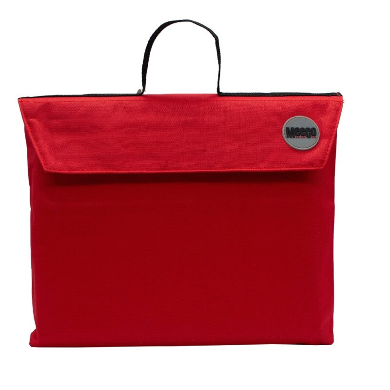 Meeco Gusset Bookbag+Handle Red   