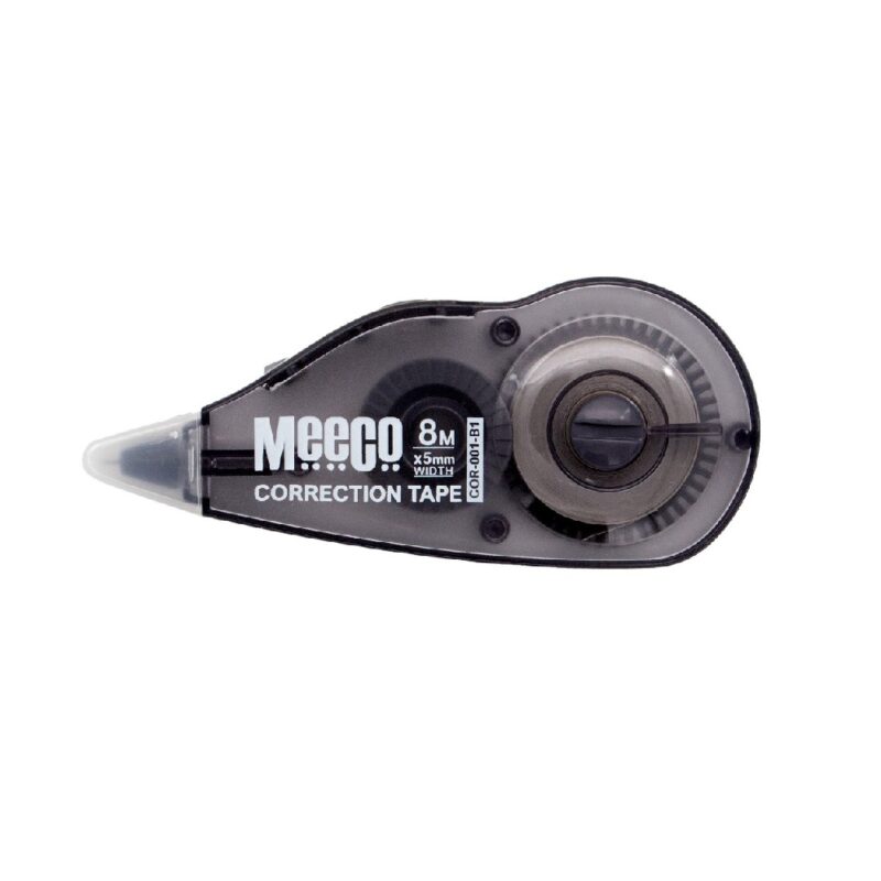 Meeco Correction Tape 5mmx8M Rblack