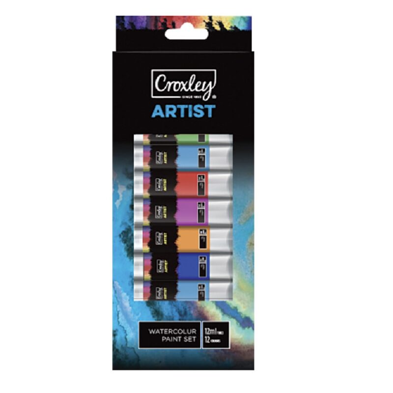 Croxley Water Colour Paint Tubes 12 X 12ml