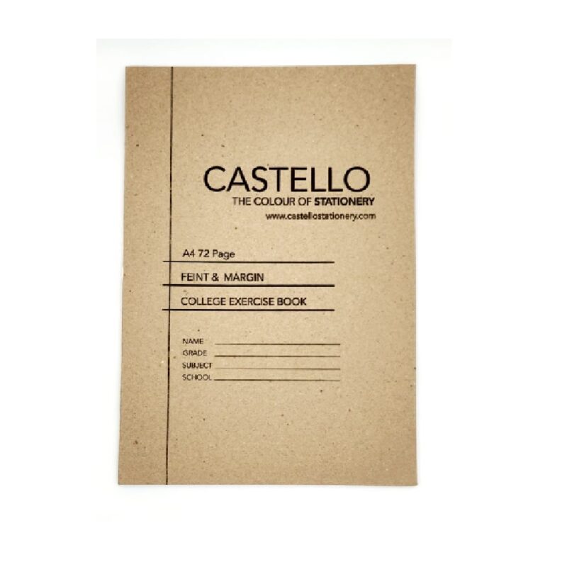 Castello A4 72Pg Colleg Book Feint