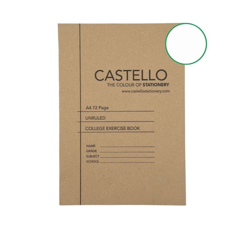 Castello A4 72Pg Colleg Book Unruled
