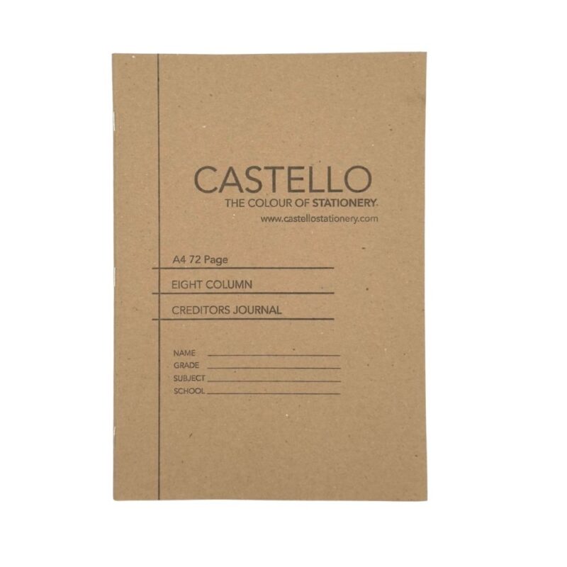 A4 Castello 72pg 8Column Creditors Journal