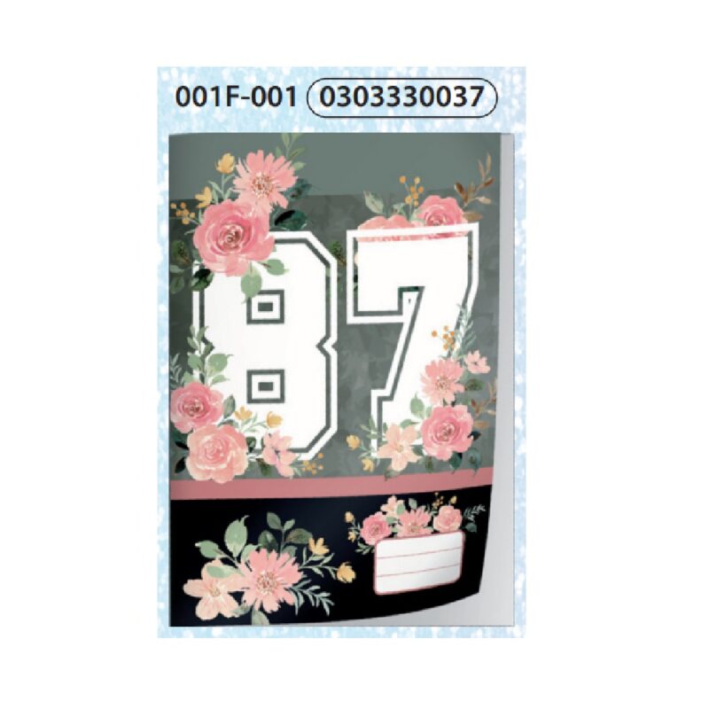 Uni-Cover A4 Pre-Cut Book Covers (5) Flowers87