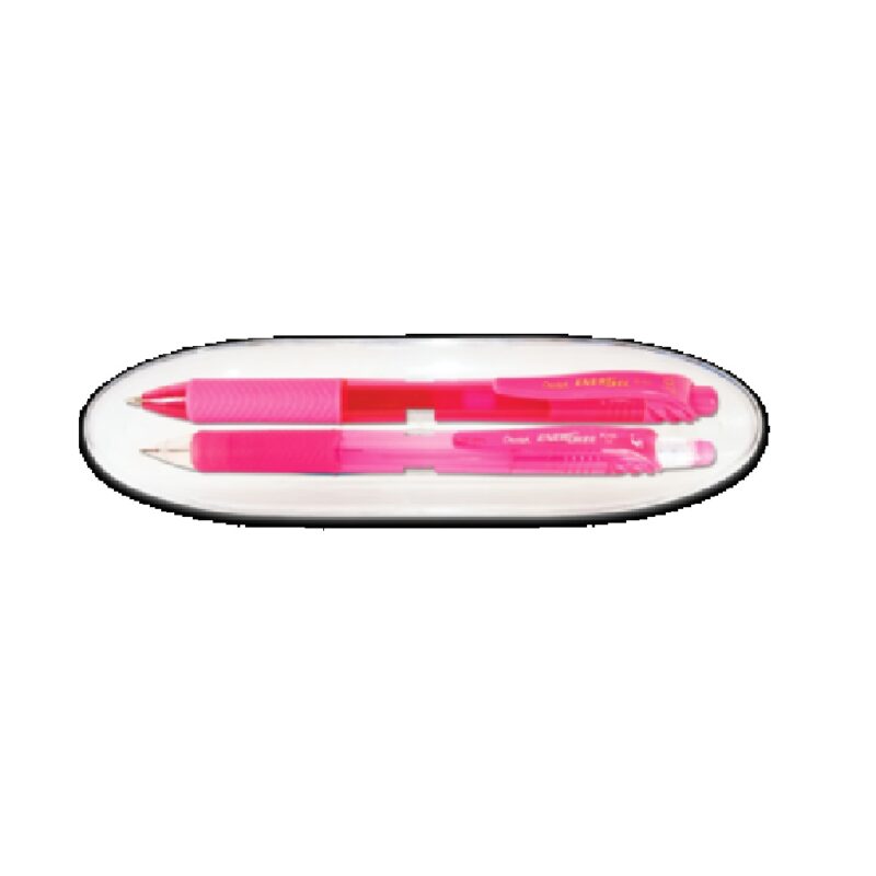 Energel Pen&Pencil Set Ba107-P Pink