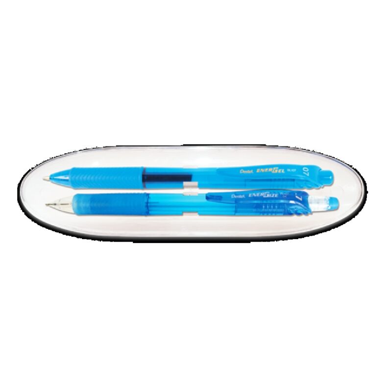 Energel Pen&Pencil Set Ba107-S Skyblue