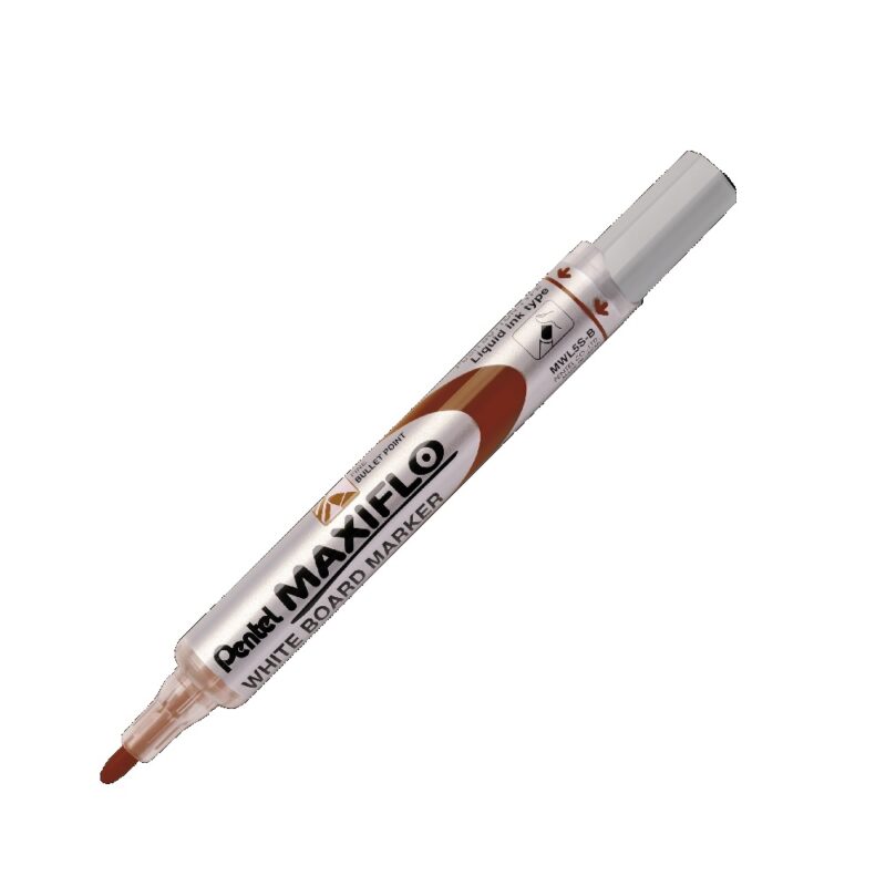 Pentel  Marker MWL5S 4.0mm Nib Bullet Tip BROWN