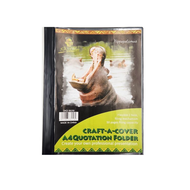 Dafrique Craft-a-Folder Quotation Folder Black