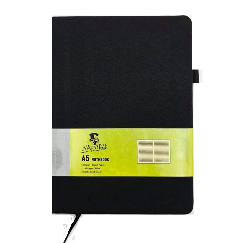 Dafrique A5 Note Book 192 Pg Ruled Black
