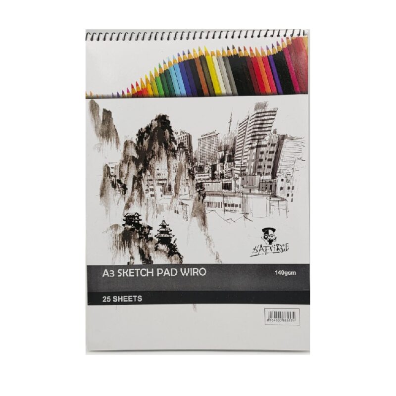Dafrique A3 Sketch Pad Wiro 140Gsm 25Sht