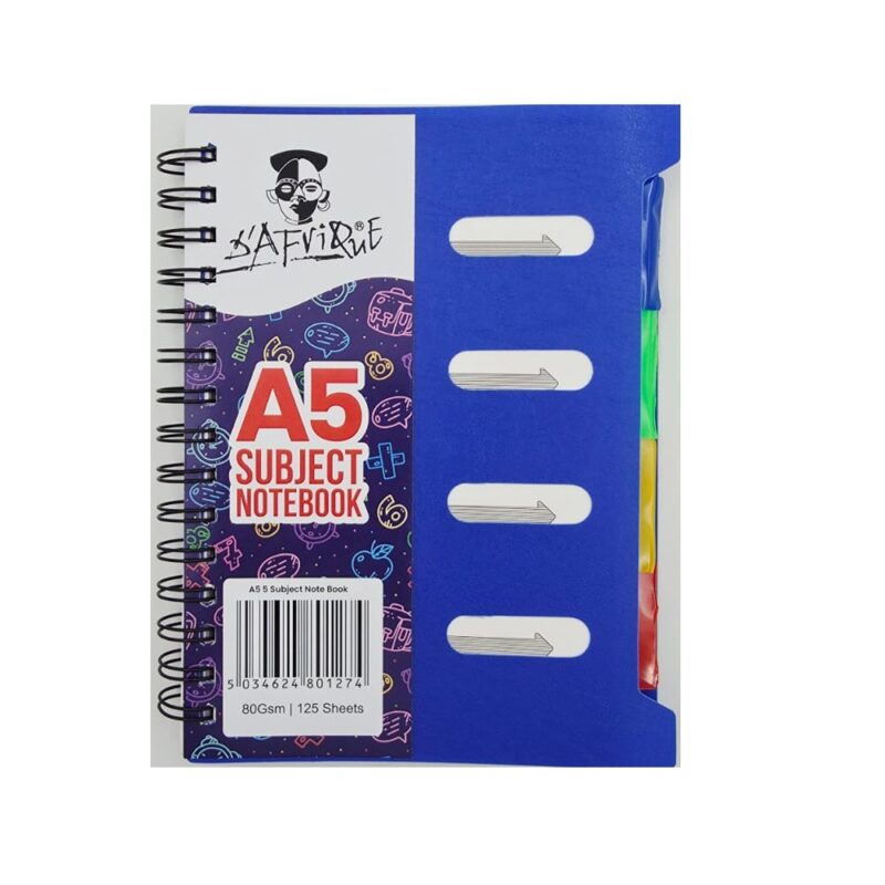 Dafrique A5 Subject Notebook (Blue)