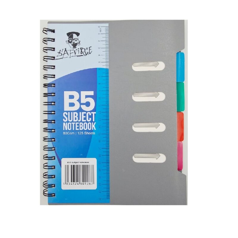 Dafrique B5 Subject Notebook (Grey)