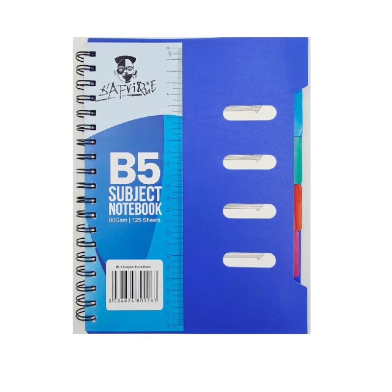 Dafrique B5 Subject Notebook (Blue)