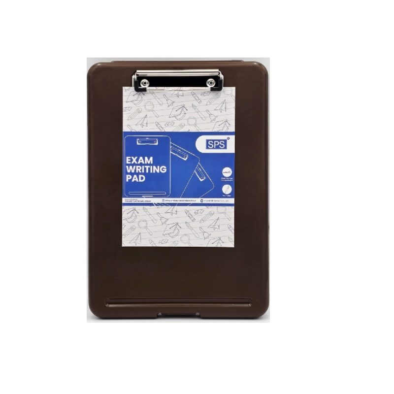 Clipboard Plastic + Compartment Brown