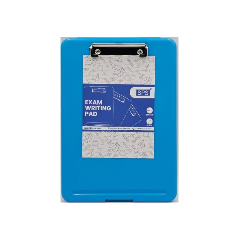 Clipboard Plastic + Compartment Blue