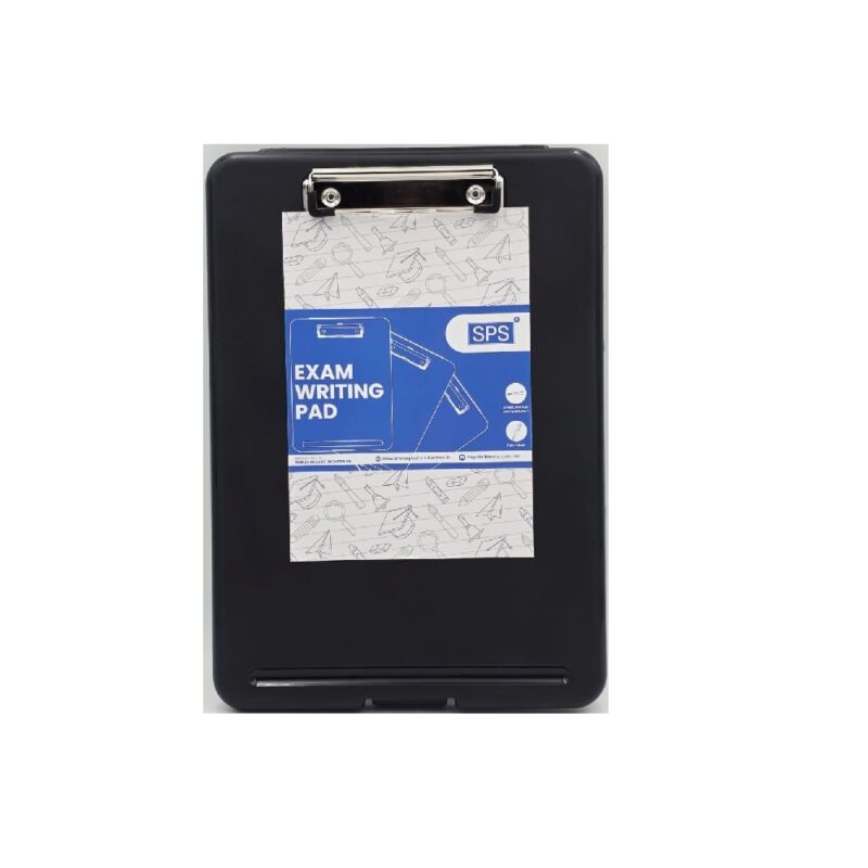 Clipboard Plastic + Compartment Black