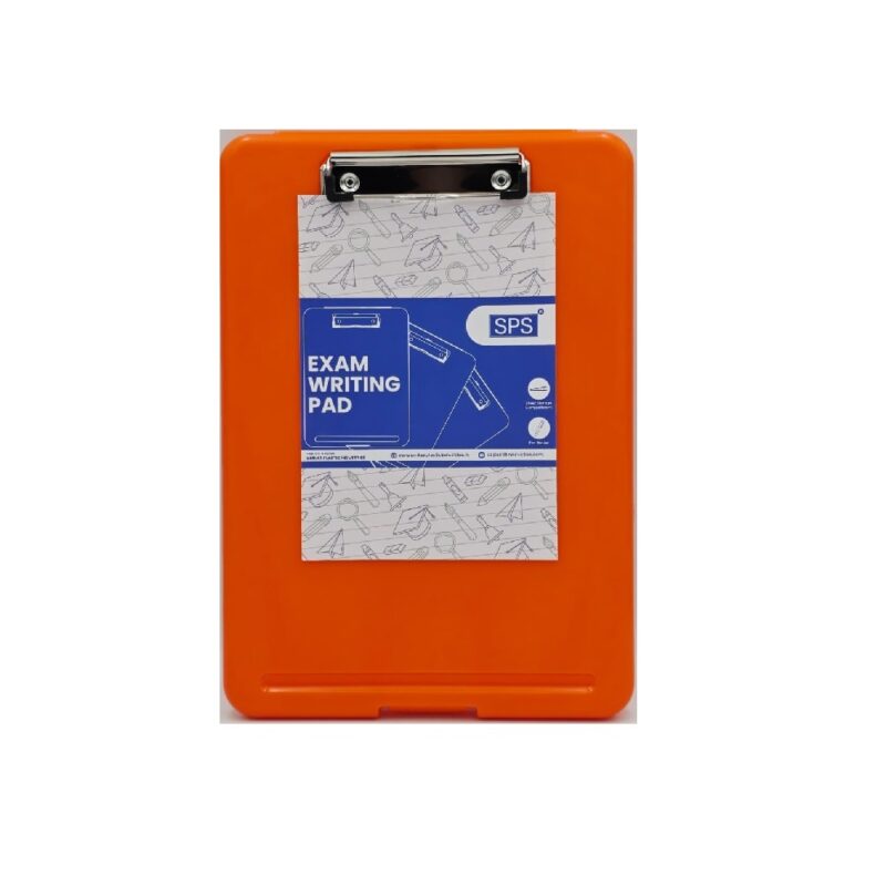 Clipboard Plastic + Compartment Orange