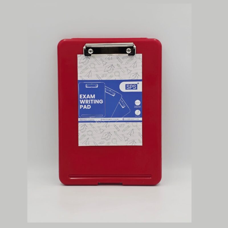 Clipboard Plastic + Compartment Red