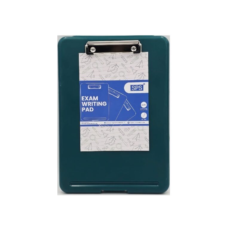 Clipboard Plastic + Compartment Green