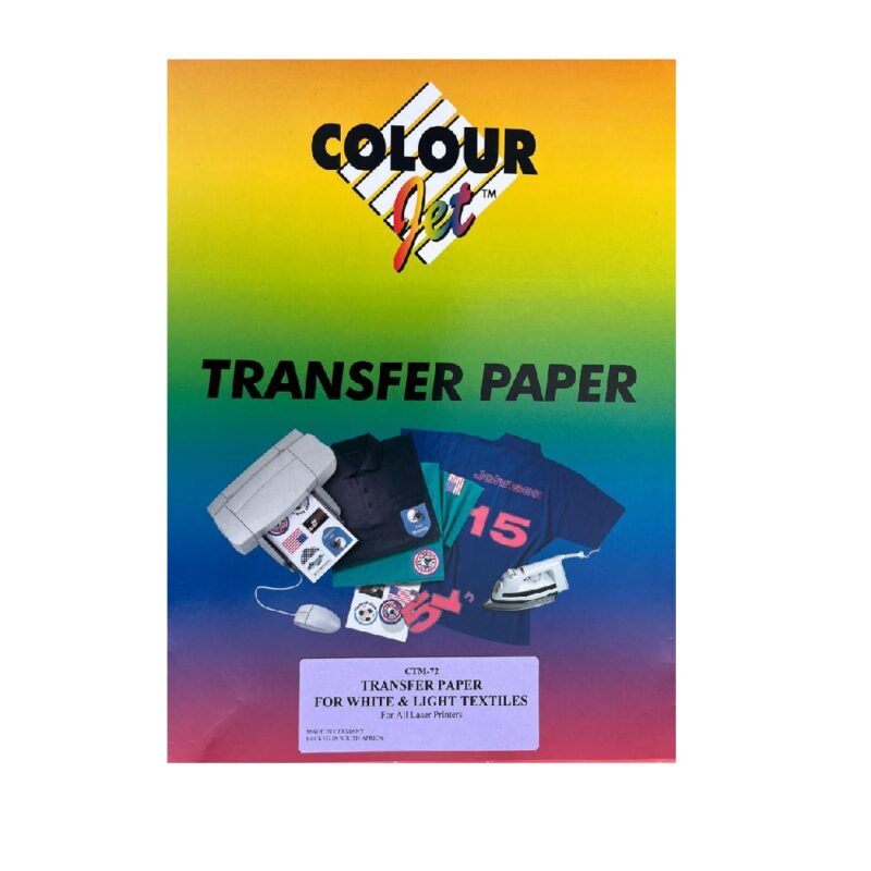 Iron-On-Transfers Laserjet For White & Light Textiles ( CTM-72)