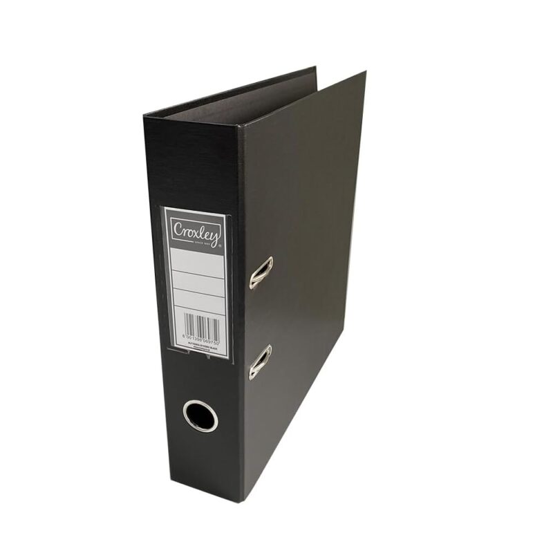 Croxley JD1028 70MM PP Lever Arch File Black