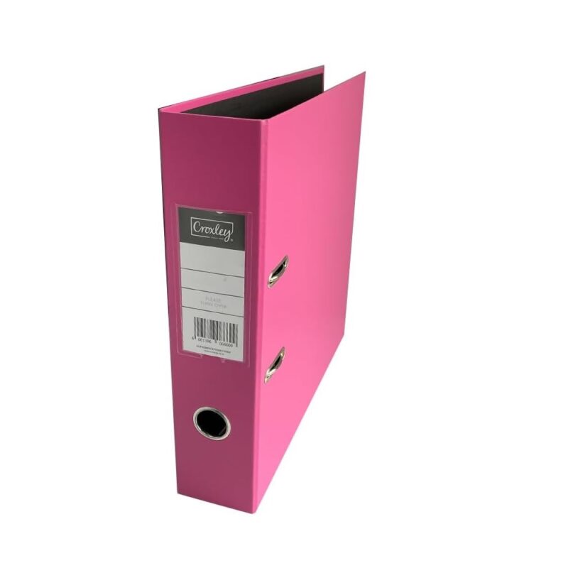 Croxley JD1028 70MM PP Lever Arch File Pink