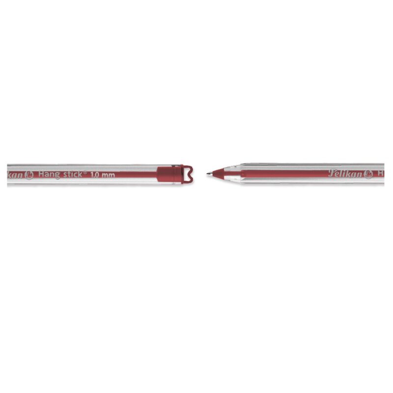 Pelikan Hang Stick Ball Pen +Lanyard Red