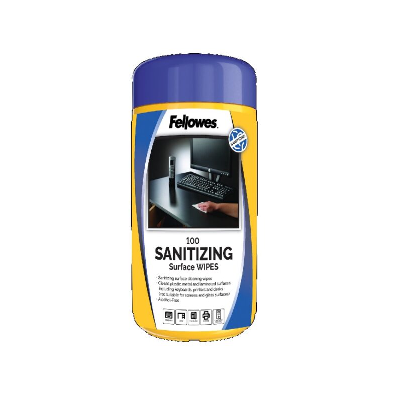 Fellowes Sanitizing Wipes (100) 9971519