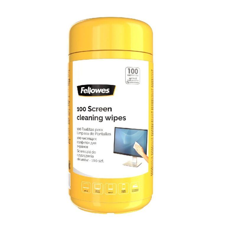 Fellowes Screen Cleaner Wipes (100) 9970330
