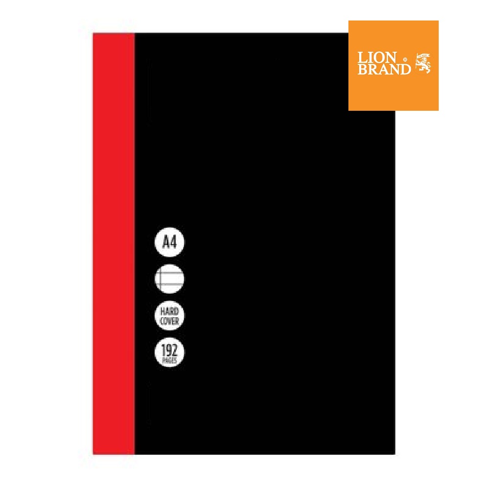 A4 2 Quire Hard Cover Notebook 192pg Lion Brand