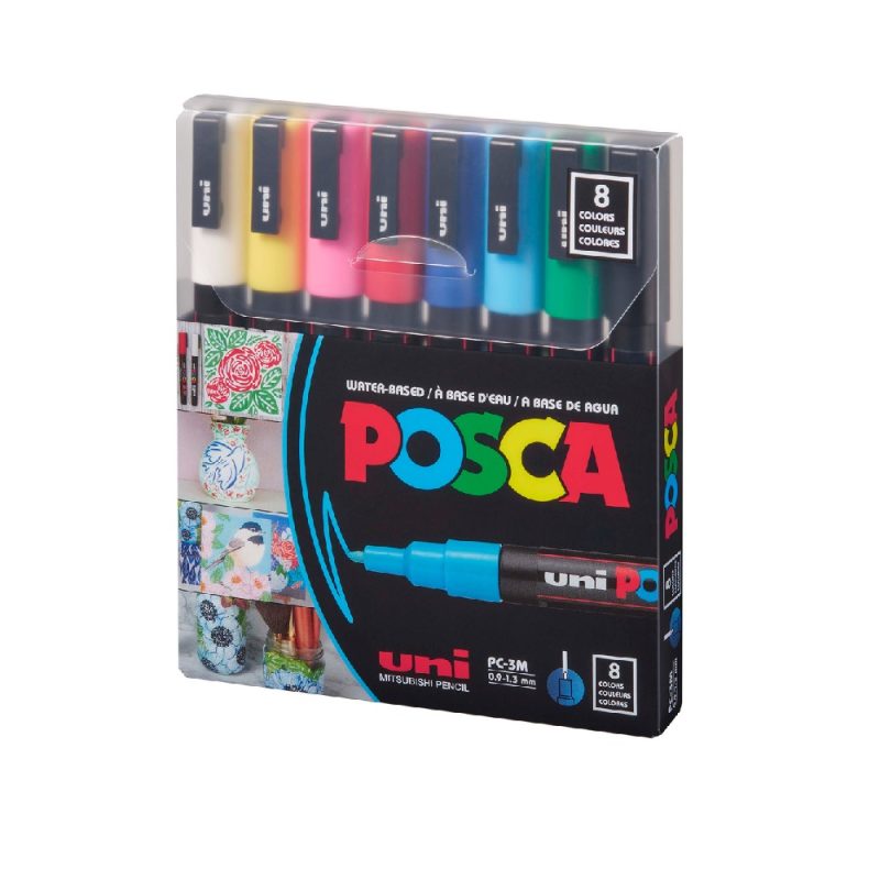 Uni Posca Pc3M 1.3mm Bullet (Set8)