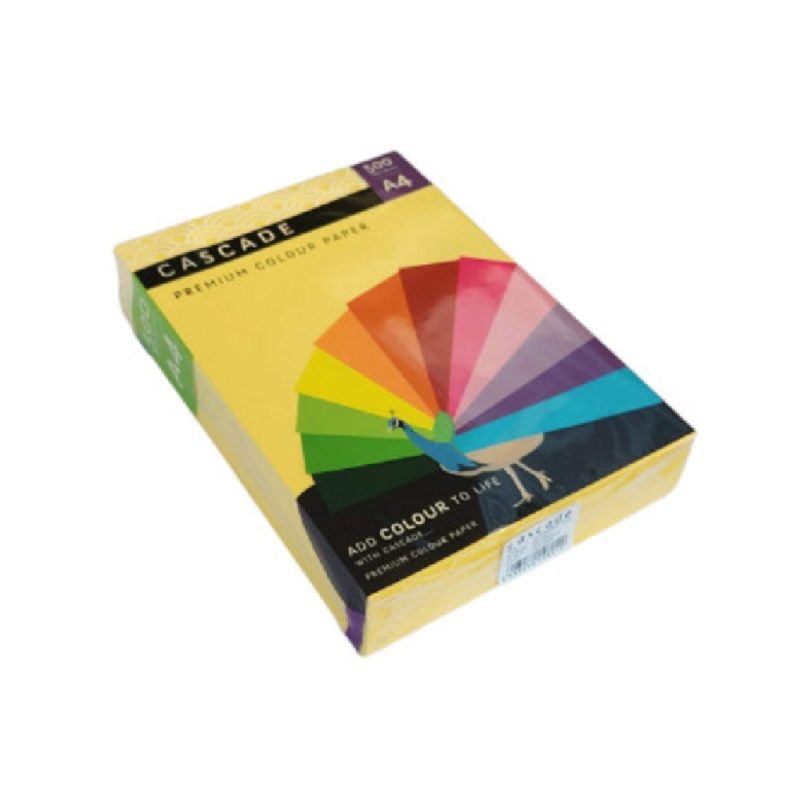 Cascade A4 80Gsm  Bright Lemon (500)