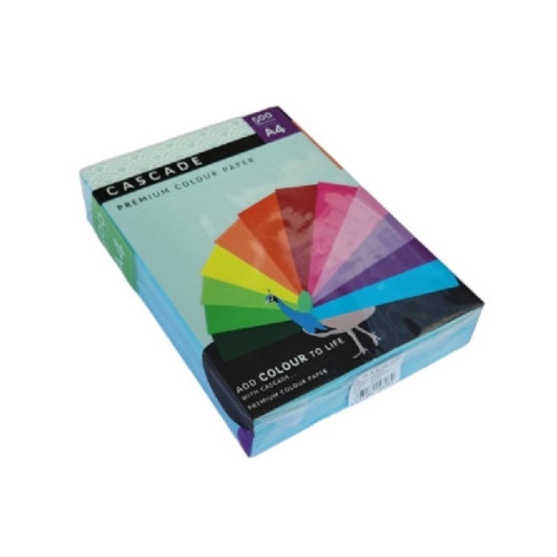 Cascade A4 80Gsm Turquoise Paper (500)